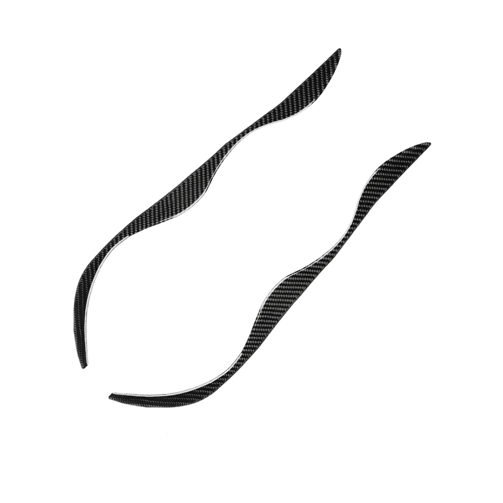 Picture 5: Real Carbon Fiber Car Accessories Headlight Header Lamp Brow Cover Sticker For BMW 3 Series E46 1999 2000 2001 2002 2003 2004