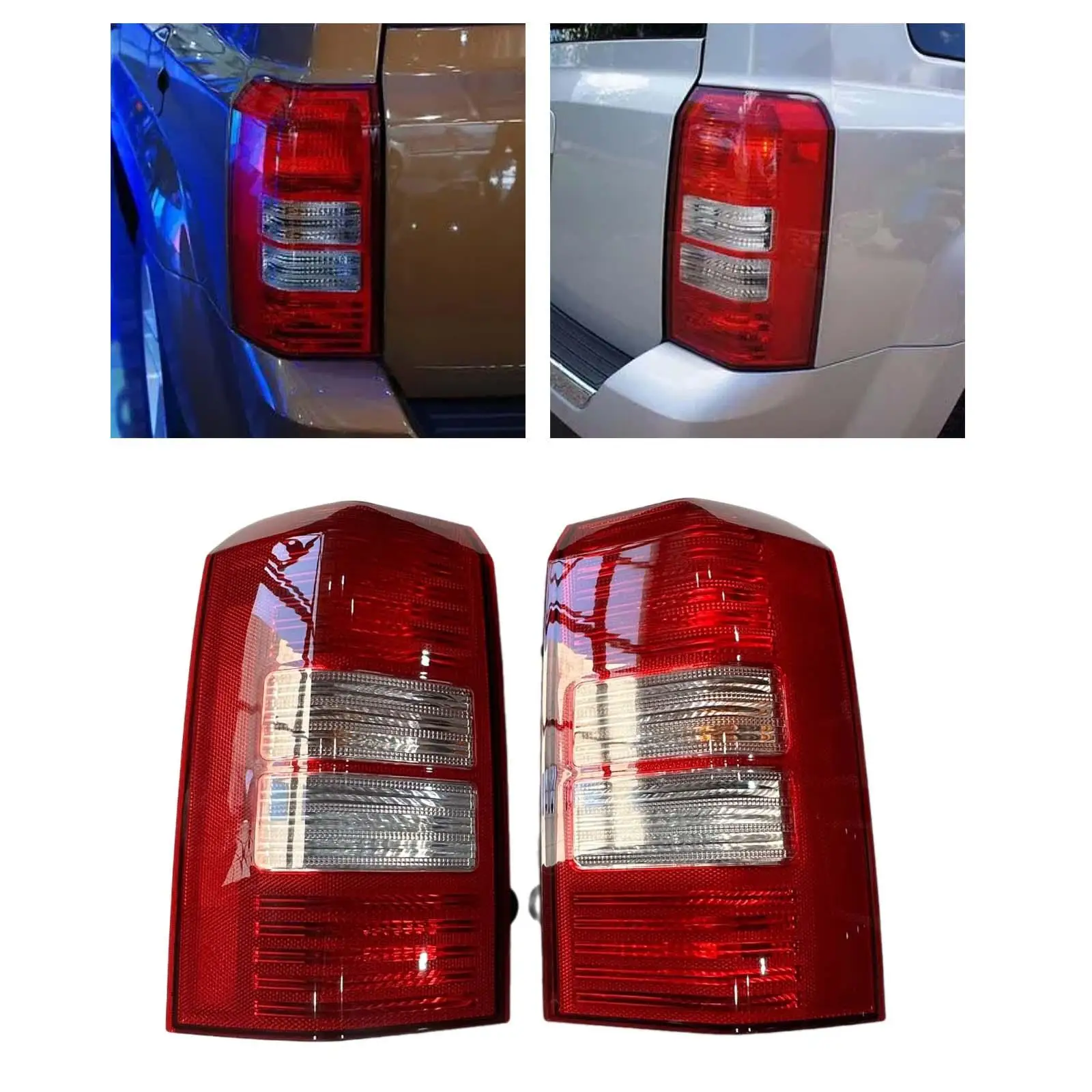

Tail Light Assembly 5160364AE 5160365AE Sturdy Waterproof Indicator Spare Part Rear Light Brake Lamp for Jeep Patriot 08-17