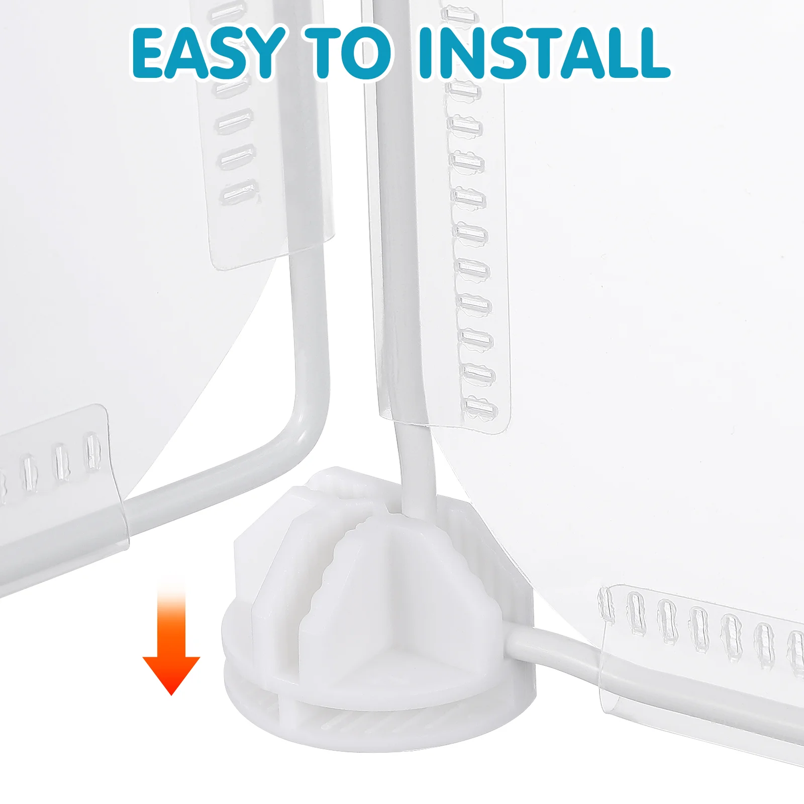 Transparent Desktop Divider Shockproof Scratch Proof Clear Partition Shield for Desk Office Cashier Reception Bank Easy