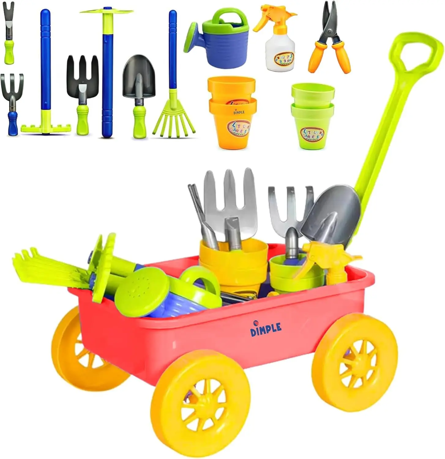 

Набор из 15 предметов для детского садоводства с тележкой — прочный набор для игр на улице, для песка, пляжа и двора