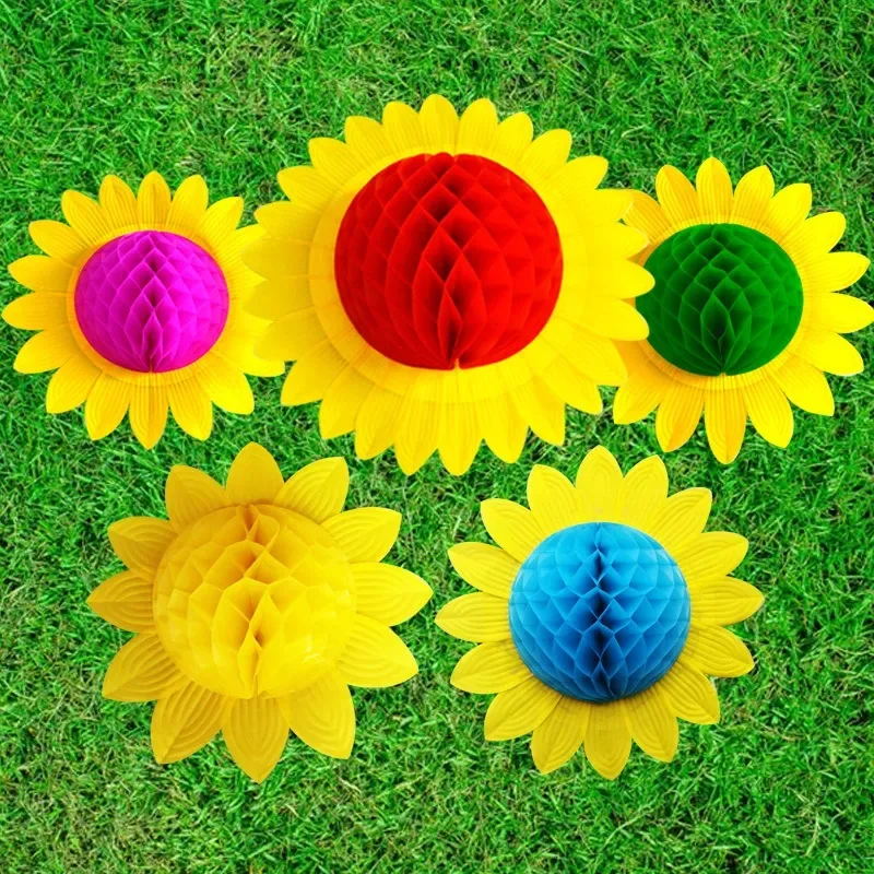  10 قطعة 35 سنتيمتر عباد الشمس الرقص الدعائم باليد الزهور الأطفال عباد الشمس الدعائم مهرجان الحفلات المرحلة Perfor ازياء اكسسوارات