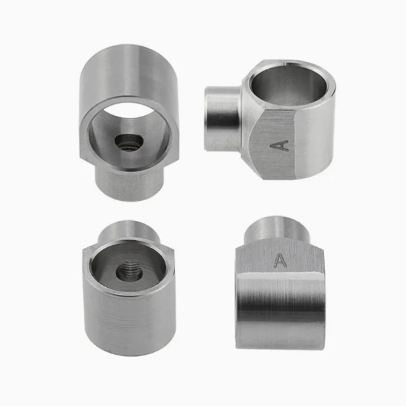 

China Manufacturer Rapid Custom Prototyping Stainless steel CNC milled with threaded hole connectors