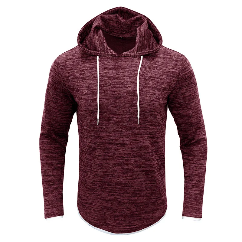 2024 New European and American Best-selling Long Sleeved Hooded T-shirts, Foreign Trade Men's Sportswear, Men's T-shirts