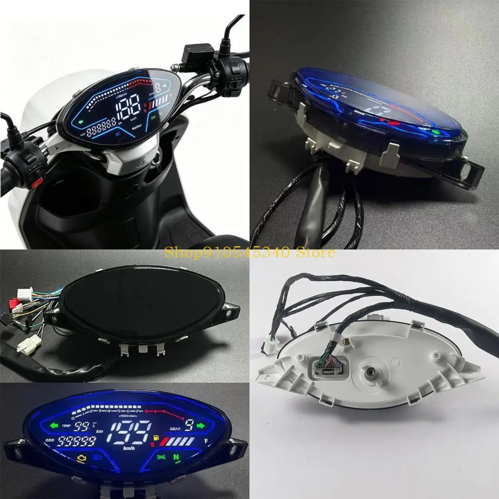 Medidor Digital preciso motocicleta U2JA 0-199 KMH con velocímetro RPM y contador viaje para modelos Biz 100 C100