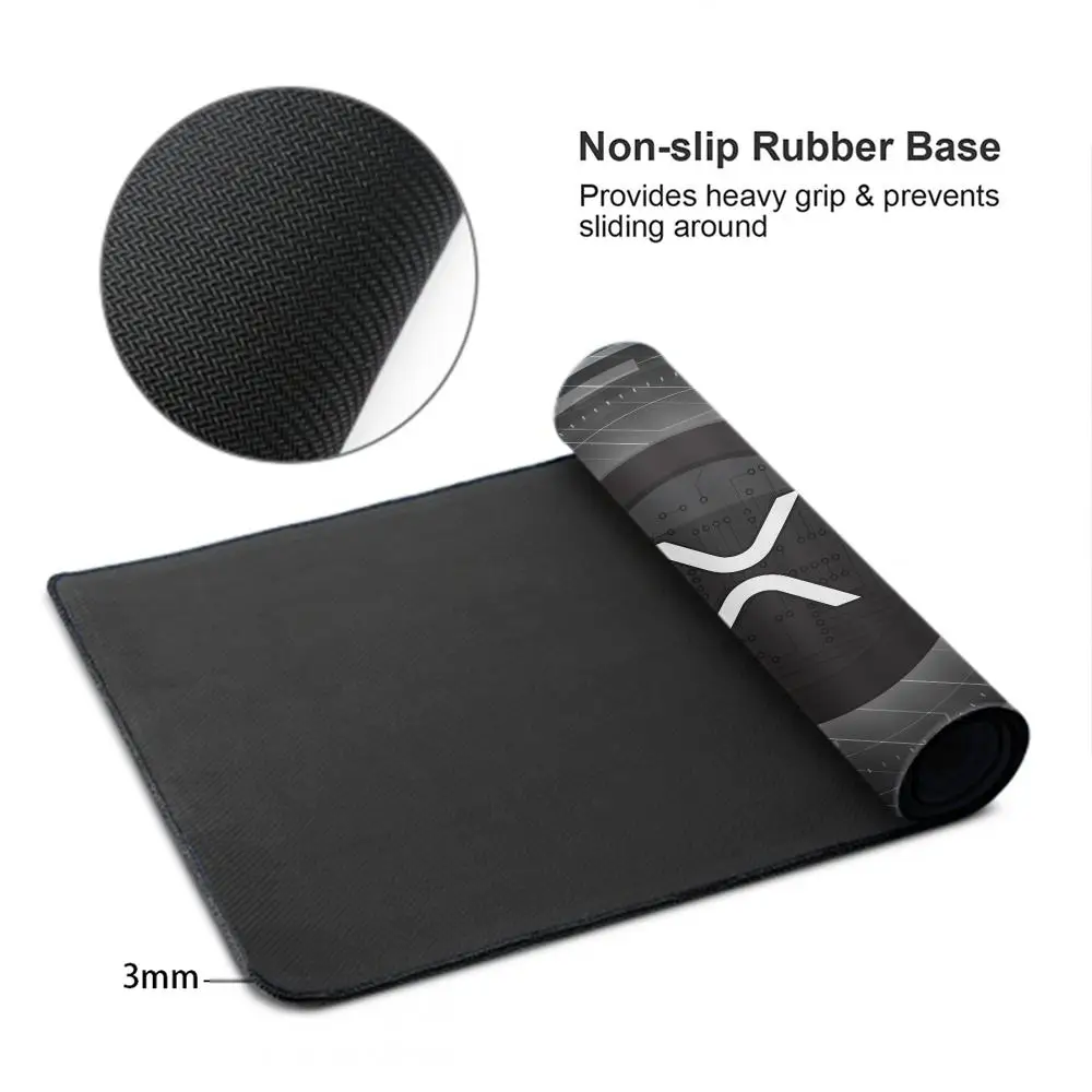 Xrp Ripple Crypto Mouse Pad Keyboard Mousepad large 600X300 mm Desk Mat PC Gaming High definition printing Table pad