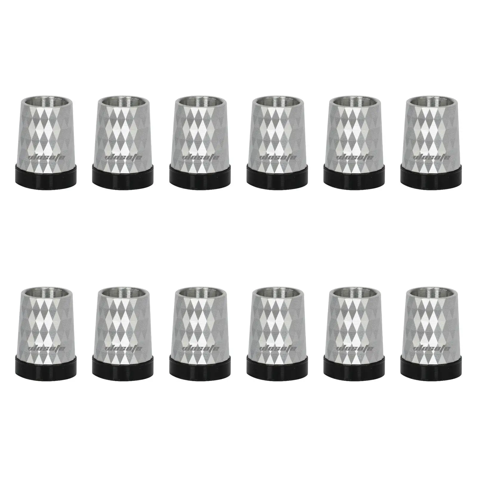 12Pcs Golf Ferrules Golf Club Shaft Ferrules Premium Golf Accessories Portable Aluminum Taper Tip Adapter Covers for Golfer