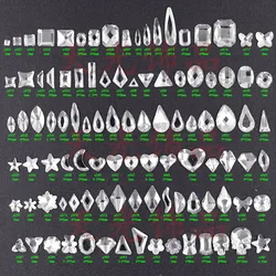 20pc/lot Glass Nail Art Rhinestones Pear 40Style Colorful Stones Nail Art Charm Crystal Rhinestone 3D Nail Jewelry