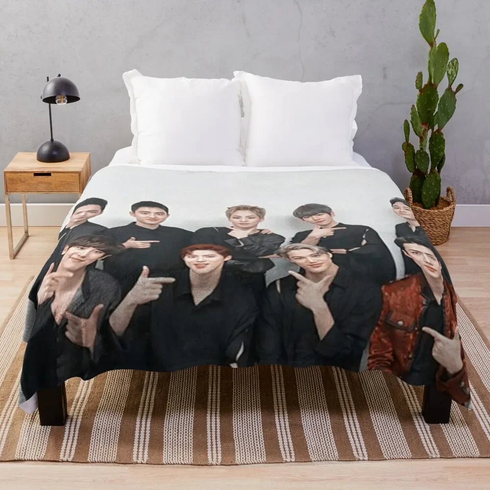 

OT9.EXO.BOYZ Throw Blanket Luxury Designer bed plaid Multi-Purpose Nap Blankets