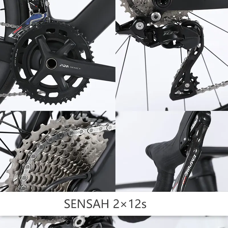 2026 F.YUZE DA54 SENSAH-24Speed Pneumatic frame T800 Carbon Fiber