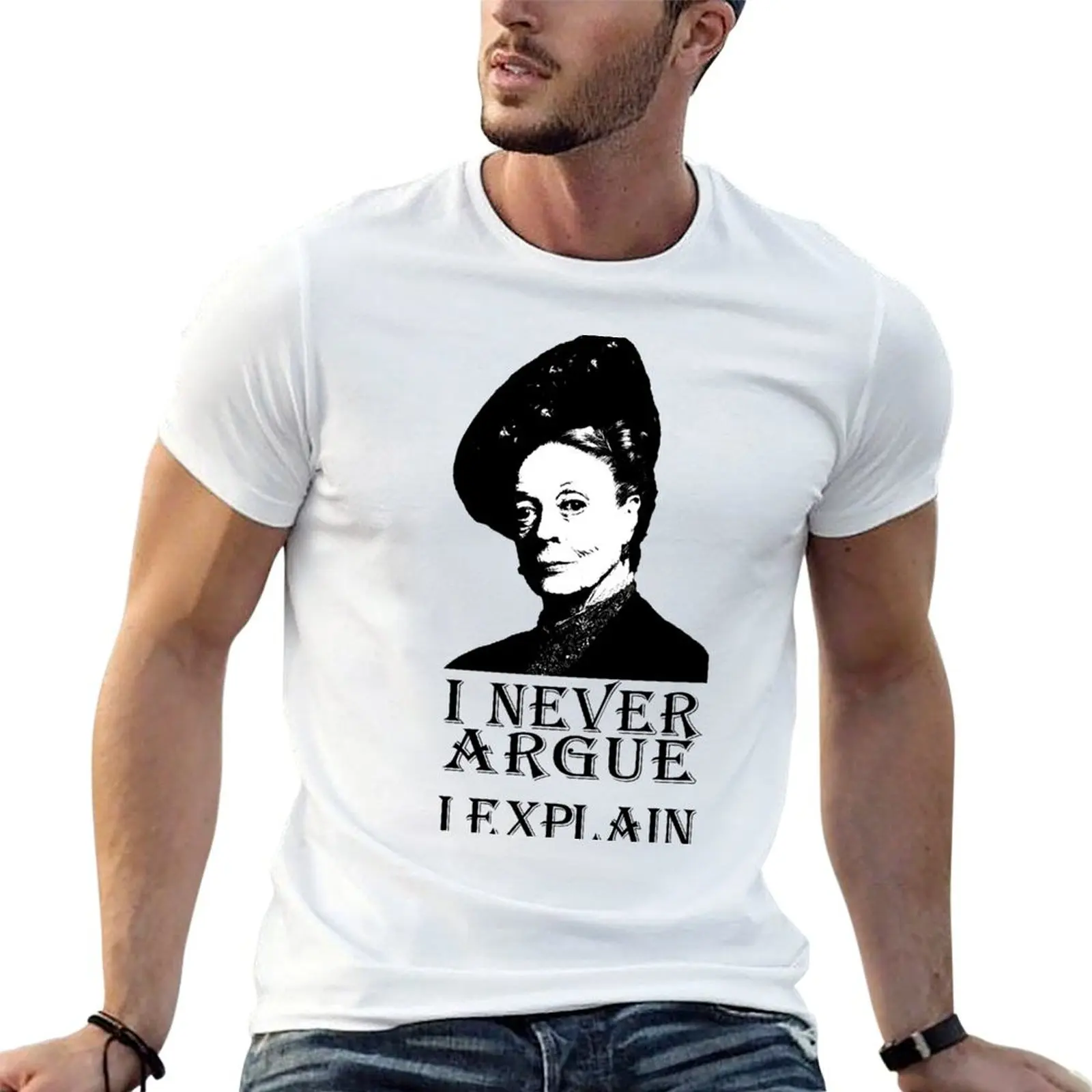 I Never Argue - I Explain T-Shirt Non-Shrink Basic Cotton T-Shirt