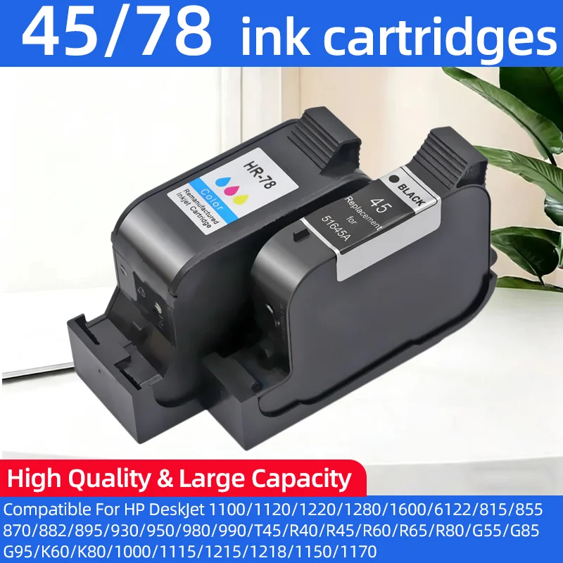 

45 78 51645A Картриджи, совместимые с принтером HP deskjet 1220c 3820 3822 6122 6127 930c 932c 940c 950c 1220 1230 1000 1215