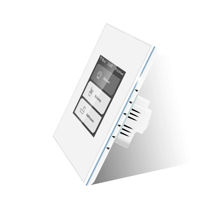 Panel inalámbrico WIFI Control remoto HomeKit interruptores hogar Tuya 5 modelo en 1 interruptor LCD hogar inteligente con Control de voz de Google Alexa