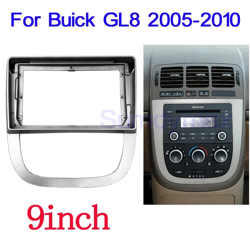

9 inch Radio Fascia for BUICK GL8 2005-2010 Dashboard Installation Refitting Trim Kit Frame GPS Bezel