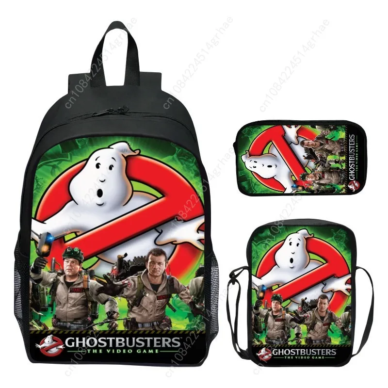 16 inch children's backpack set Ghostbusters elementary school backpack, toddler backpack, shoulder bag, pencil case