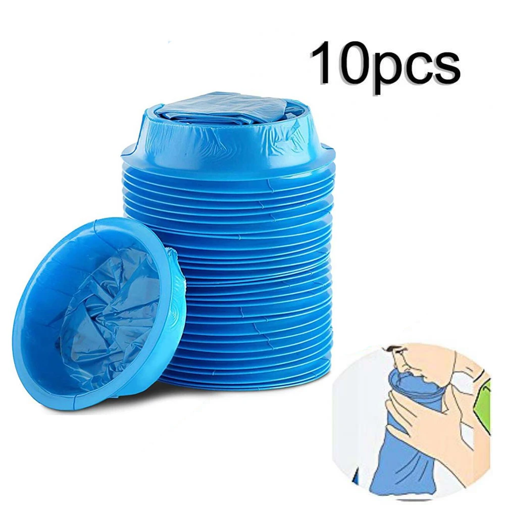 10Pcs 1000ML Vomiting Bag Disposable Travel Car Airplane Motion Sickness Nausea Vomit Cleaning Bags Emergency Vomiting Bag