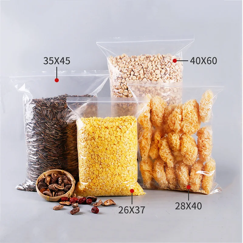 30/50/100ชิ้น/ล็อตหนา0.08Mm ปิดผนึกด้วยตนเอง Resealable ถุงซิปล็อค PE เก็บอาหารแพคเกจถุงพลาสติกโปร่งใส