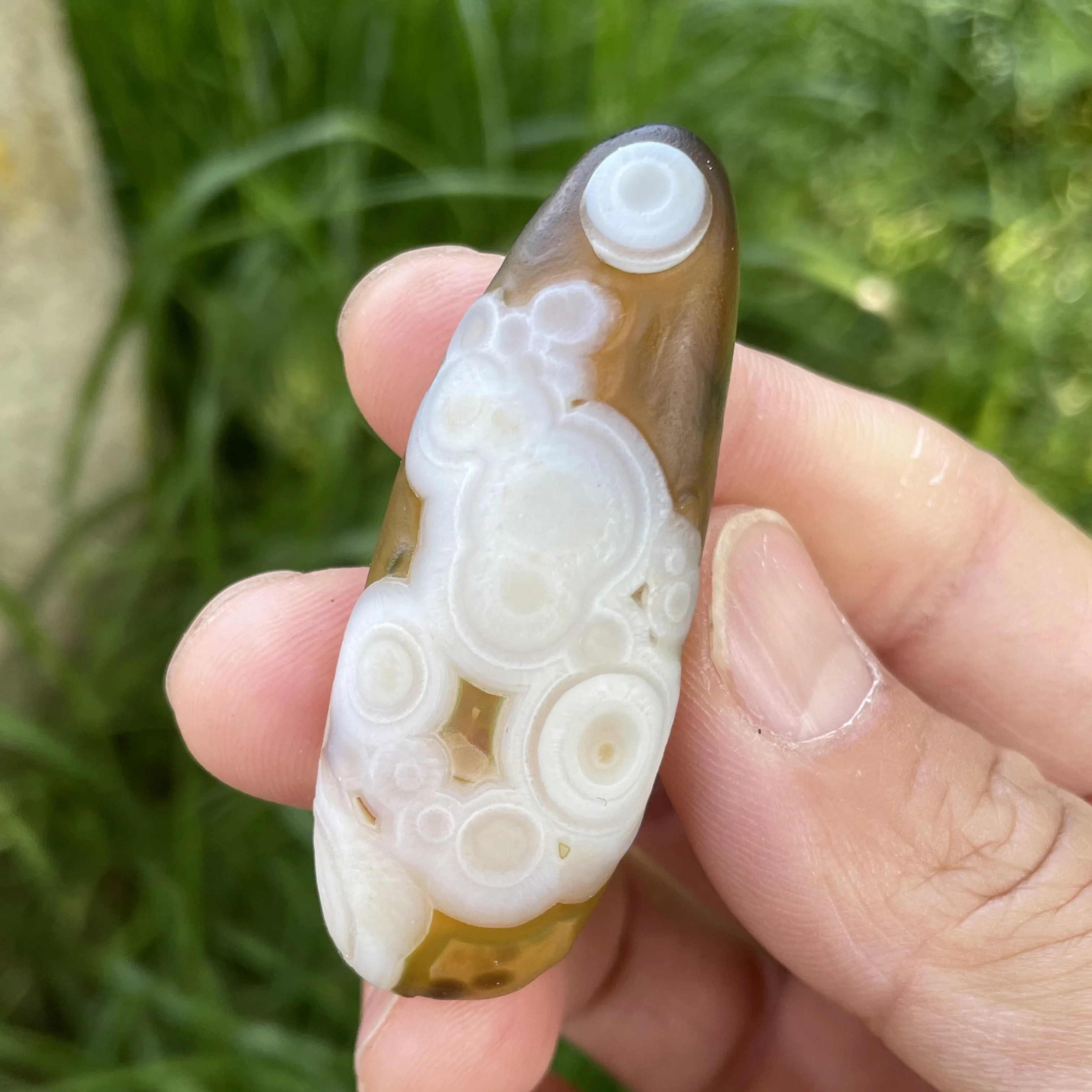 Natural Sardonyx Gobi Agate Alxa Eye Rock Mineral Specimen Energy Crystal Quartz Chakra Reiki Healing Stone Home Decor TZ1-20