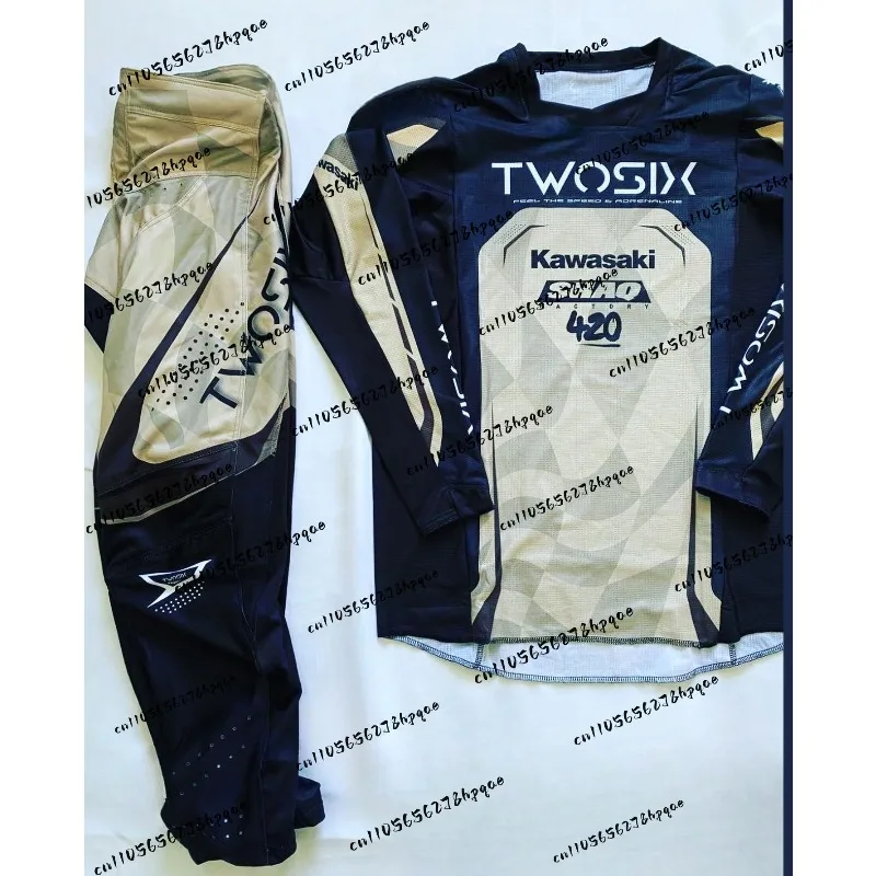 

Kawasaki #270 MELENDEZ Replica Jersey Motorcycle Motocross Jersey Long Sleeves and Pants Breathable Set MX ATV Dirt Bike Suit