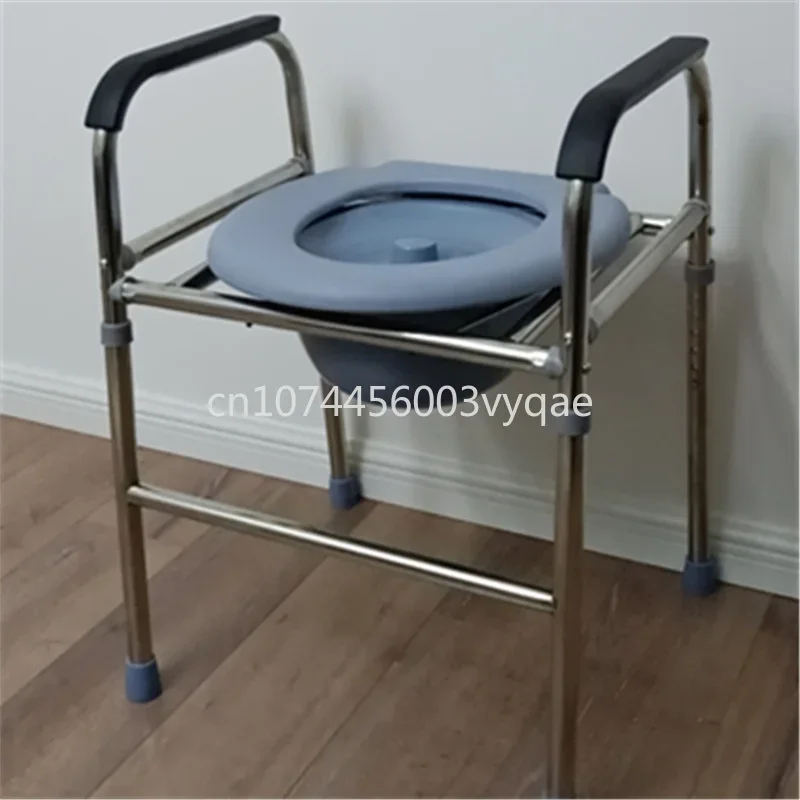 Move The Toilet To Increase The Toilet Stainless Steel Bold Pregnant Women Sitting Chair The Elderly Disabled Toilet Stool