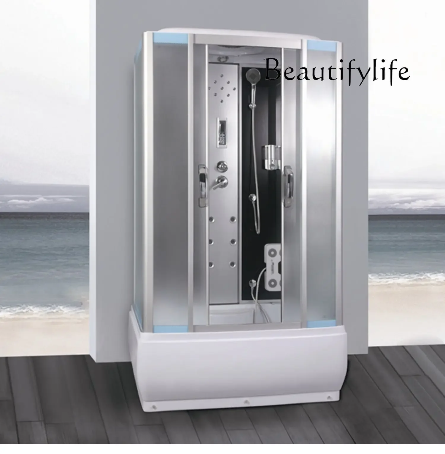 

Integral shower room Integrated household partition Glass bath room Steam sauna
