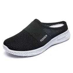 Women's Casual Flats Shoes Breathable Mesh Lazy for Ladies Walking Light Comfortable Outdoor Female Flats