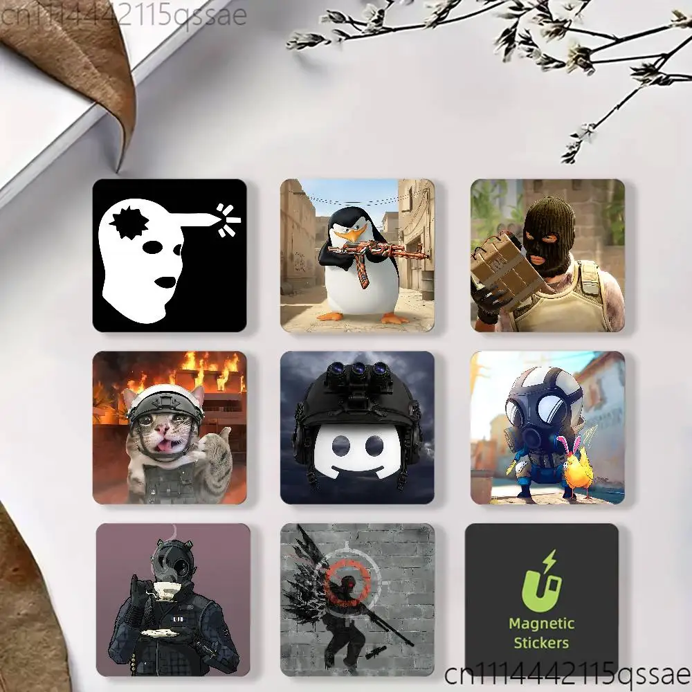 For CSGO CS2 Acrylic Refrigerator Magnets Square Sticker Kitchen Office Decor Creative Birthday Craft Gift