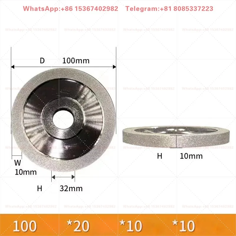 Diamond Alloy Grinding Wheel Grinding Steel Ceramic CBN Milling Cutter Jade Carving Grinder Sharpener 100mm 125mm 150mm