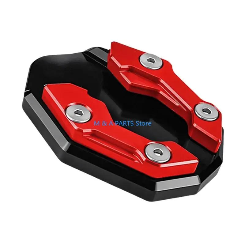 U1JF Reinforced Metal Motorcycle Electric Bike Kickstand Nonslip Base Support Foot
