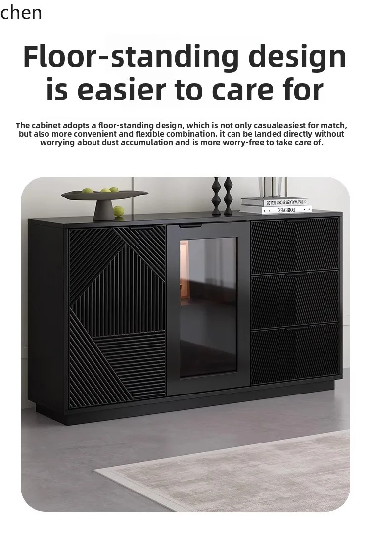 HXL dining side cabinet integrated storage chest cabinet against the wall simple living room tea cabinet