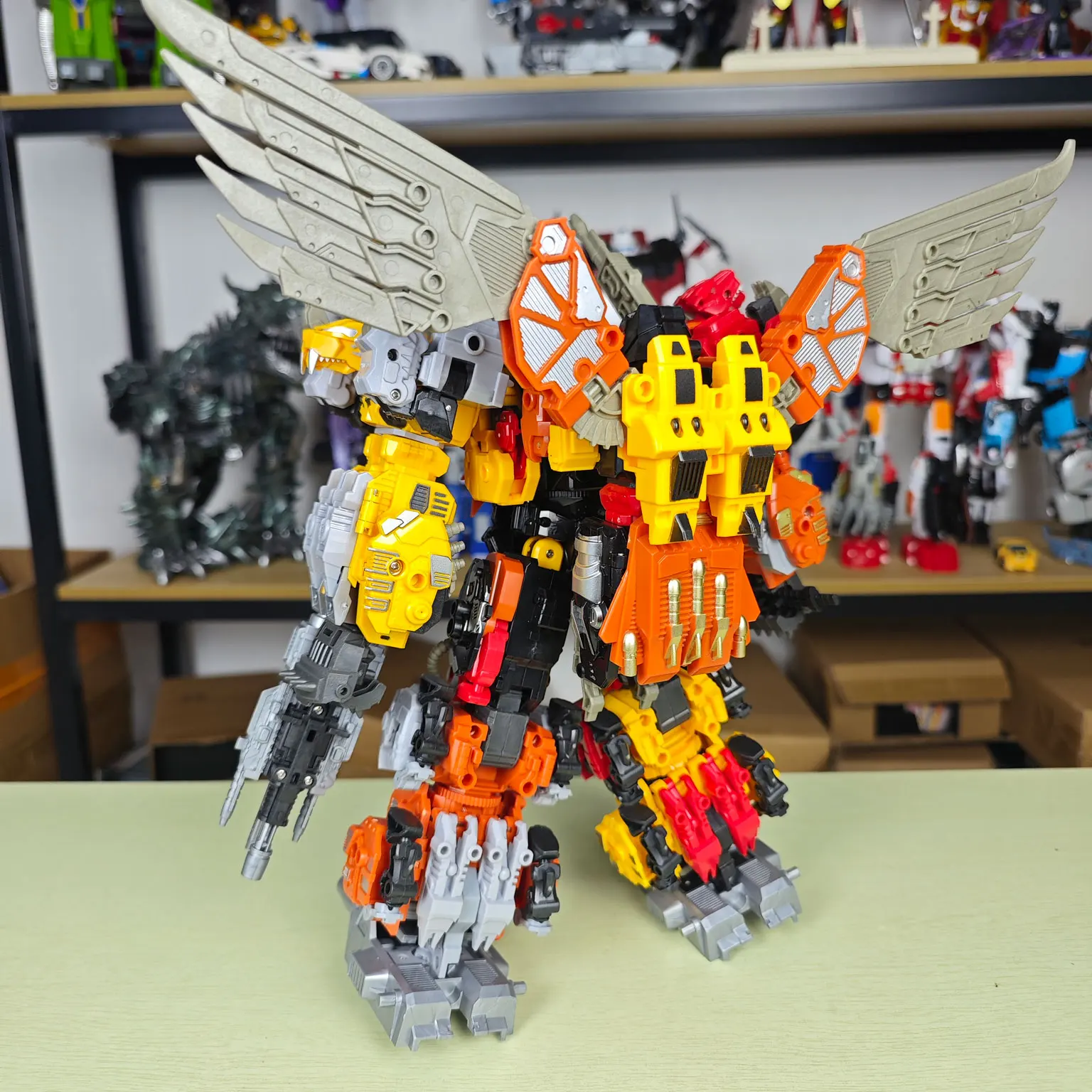 TENGYANG 30CM Predaking 변환 Predacons 6 IN 1 또는 5 IN 1 액션 피규어 장난감 상자 없음
