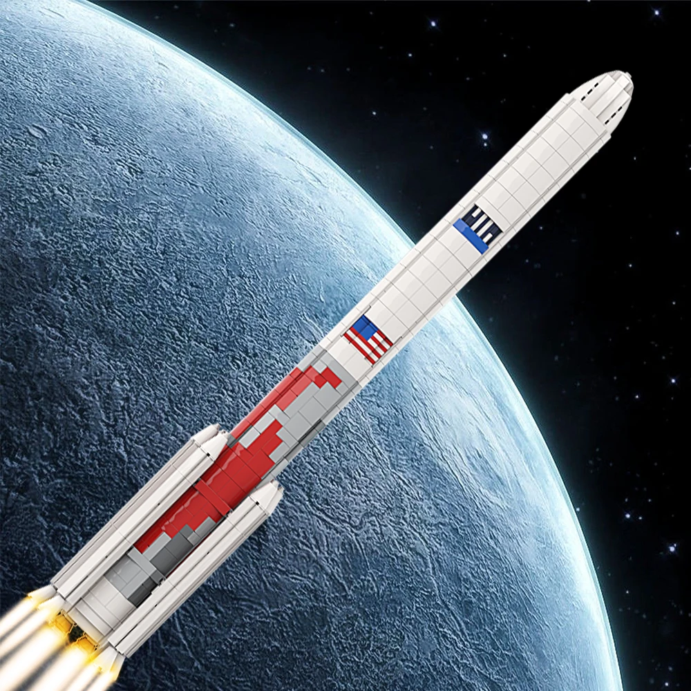 

MOC American 1:110 Vulcan Centaur Rocket Bricks Saturn Carrier Launch Vehicle Universe Aerospace Building Block Kids Toy Gift