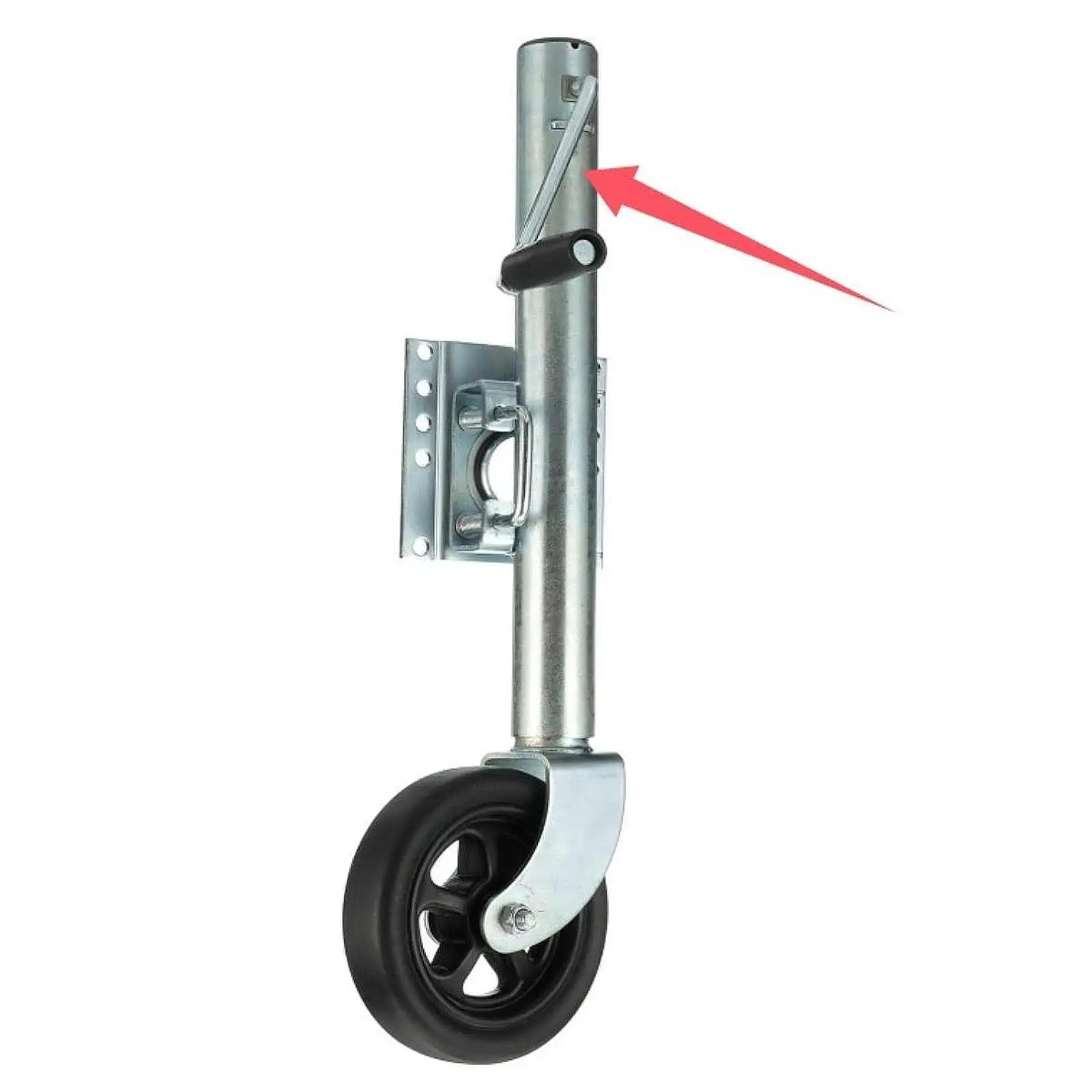 Universal Trailer Jack Crank Handle Sturdy Metal Plastic Jack Replacement for Removable Trailer Ball Support