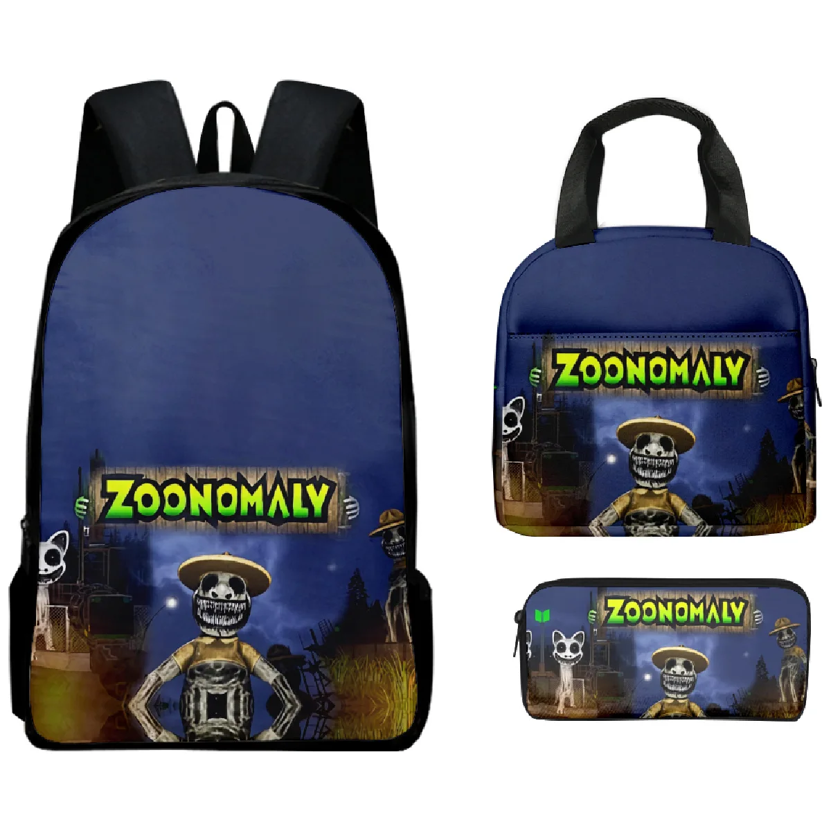 

Хип-хоп популярный забавный хип-хоп Zoonomaly 3D принт 3 шт./компл. школьные сумки для ноутбука рюкзак сумка для обеда пенал