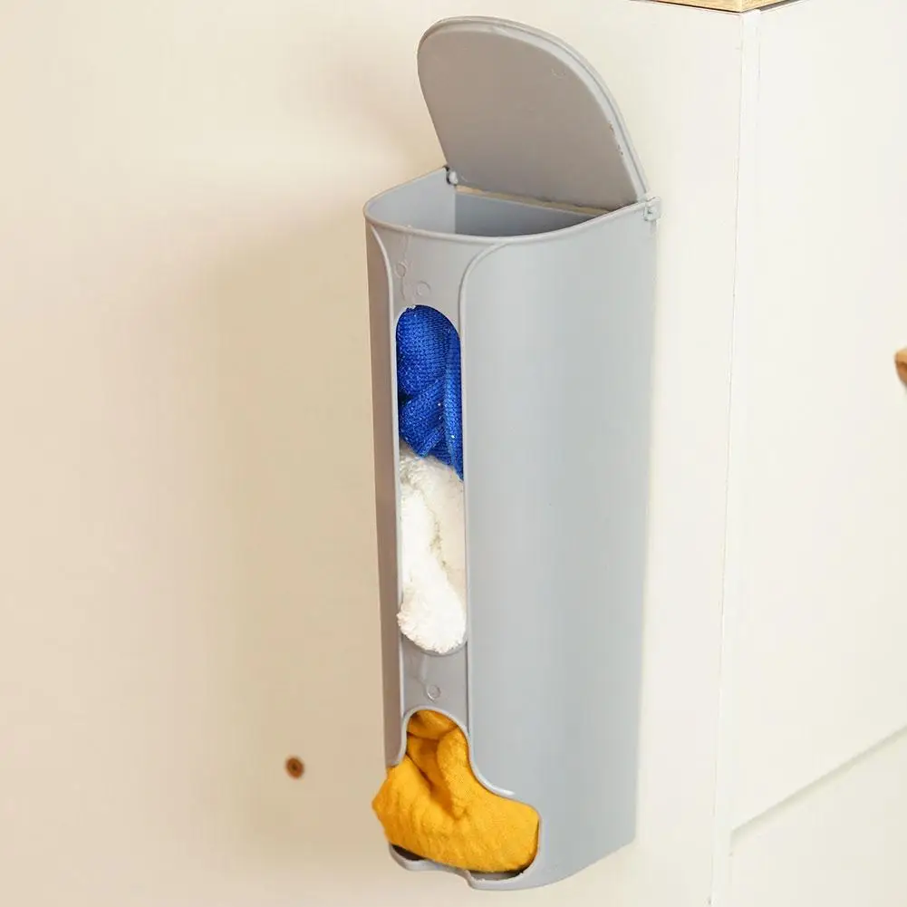 1/2pcs Wall-Mounted Underwear Storage Box Closet Panties Socks Organizer  Home Garbage Bag Dispenser Boxes