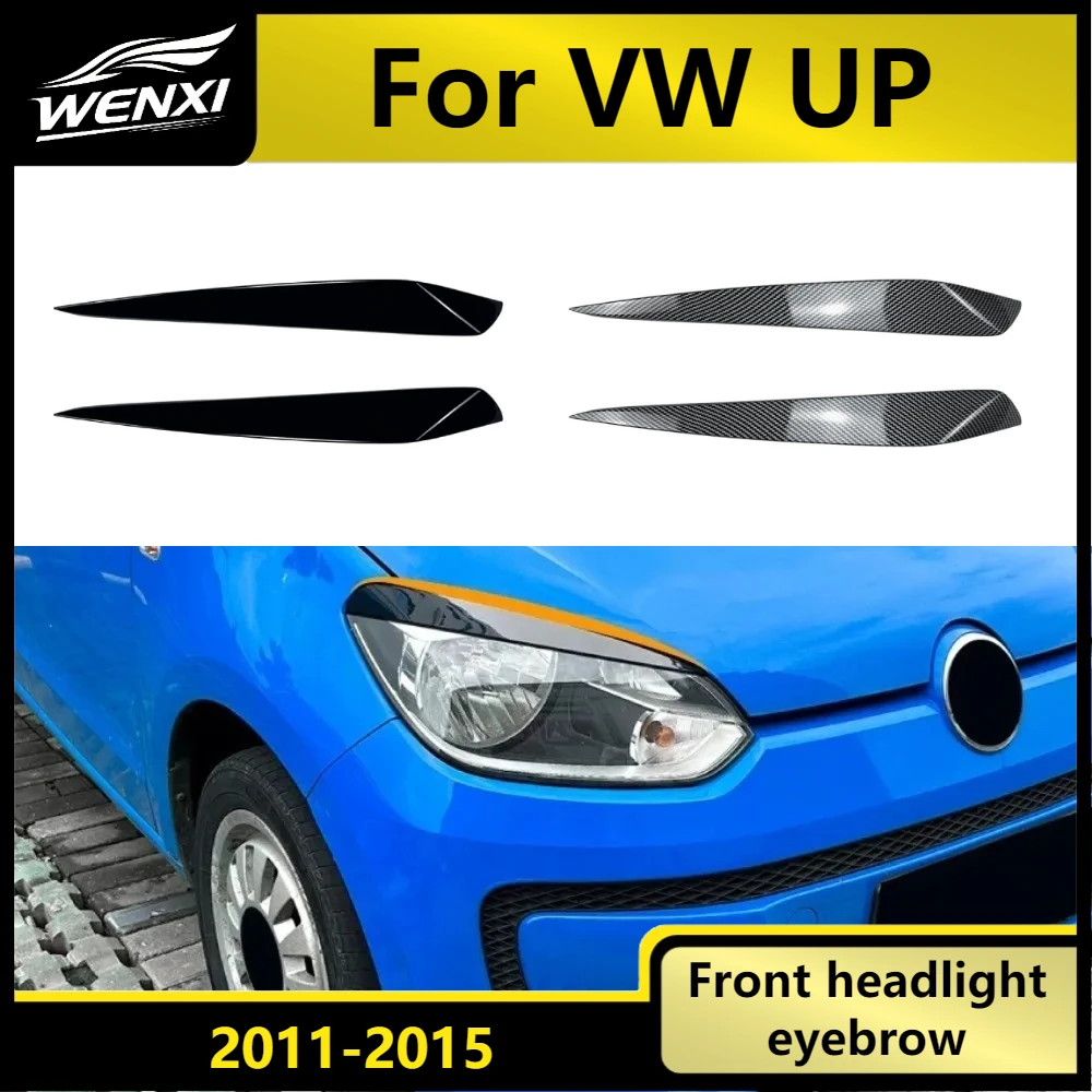 

Headlight Eyebrow Sticker Angry Eye Eyelid Trim For VW UP 2011-2015 Cover Car Exterior Accessories Sporty Look Decal