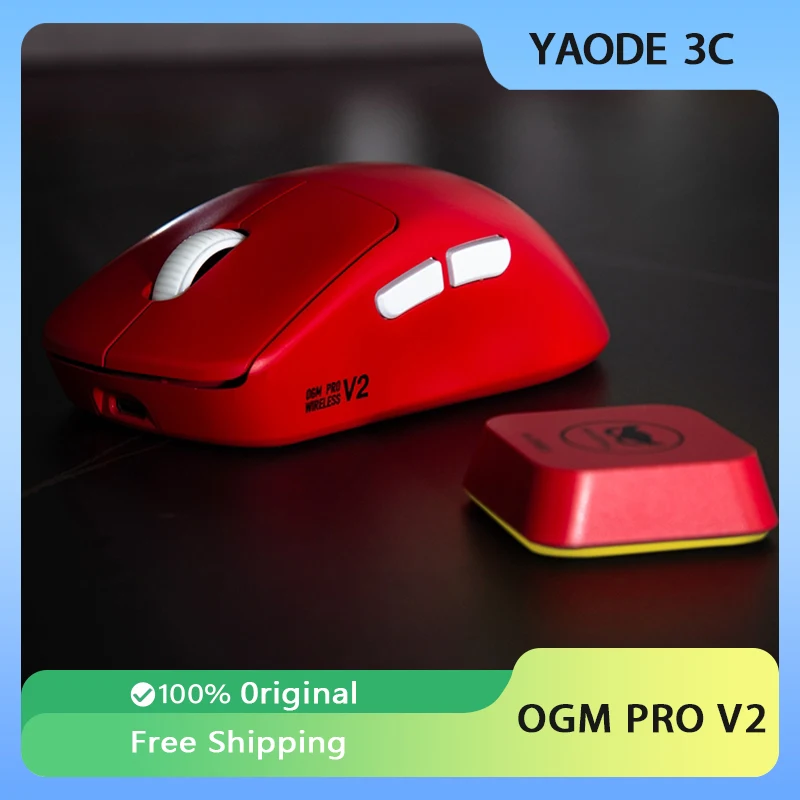 

Waizowl OGM Pro V2 Gaming Mouse Bluetooth Wireless 3 Mode Lightweight 8K Paw3950 Nordic 32000DPI Mouse Office Gamer Accessory