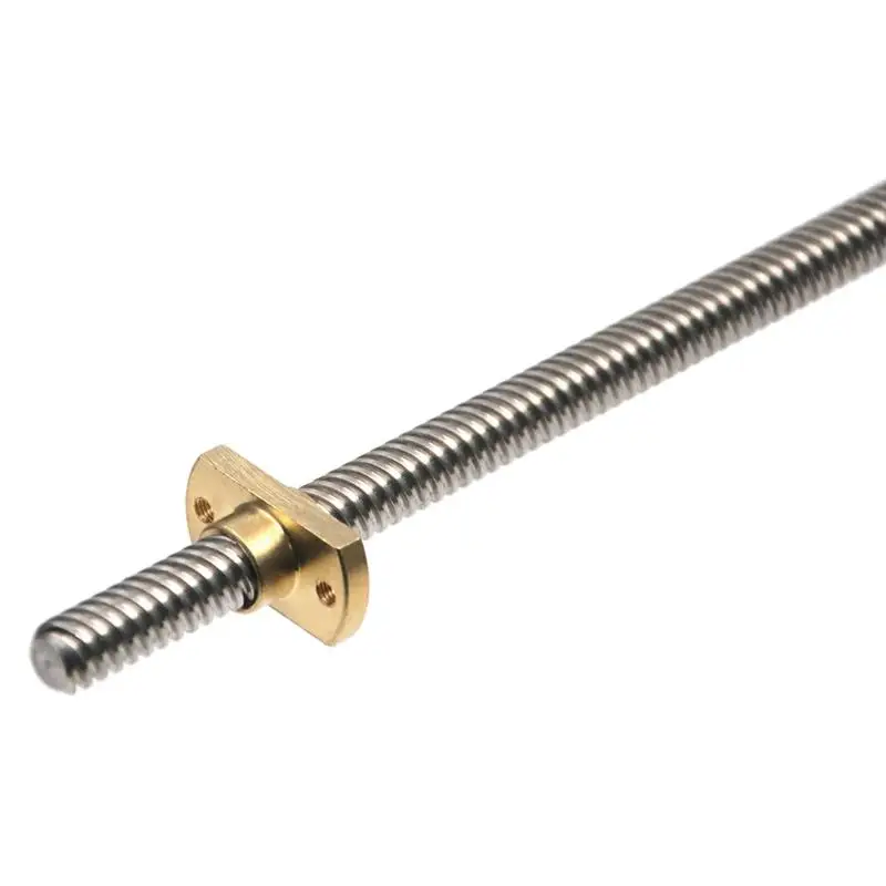 T8 Lead Screw Nut Pitch 2mm Lead 8mm Brass POM T8x8mm Flange Lead Screw Nut For CNC Parts Ender 3 CR10 3D Printer Accessories