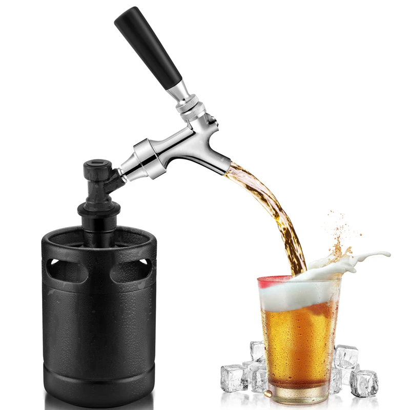 Beer Faucet Ball Lock Kit, Homebrew Draft Beer Tap Cornelius & Corny Liquid Ball Lock Picnic Beer Tower Set-A07G