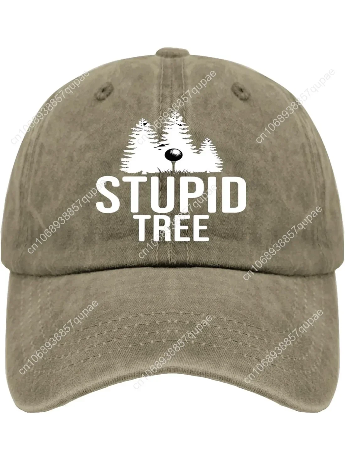 

Stupid Tree Hat Men Fashionable Disc Golf Denim Hat for Mens Caps Plain for Bakers