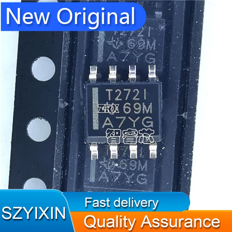 10Pcs/Lot New Original TLV272IDR Silk Screen T272I SOP-8 Buffer Operational Amplifier IC