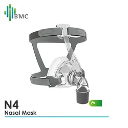 BMC N4 CPAP Nasal Mask 3 Size SML Cushion With Adjustable Headgear Ventilator Air Respirator Supply For Sleep Apnea Anti Snoring