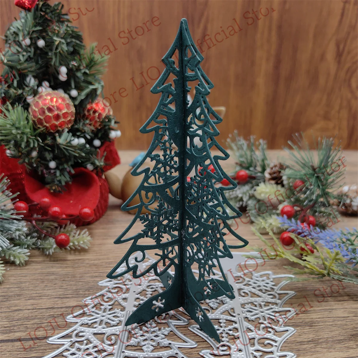 Christmas Crystal Ball Christmas Tree Metal Cutting Dies New for Scrapbooking DIY Album Embossing Folder Paper Card Maker Templa