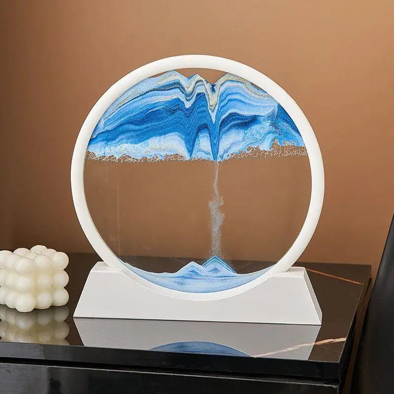 3D Treibsand-Gemälde Ornament Wohnzimmer Luxuriöses Kleines Dekor Niedliches Weinschrank-Accessoire Hochwertiger Ins-Stil für Zuhause