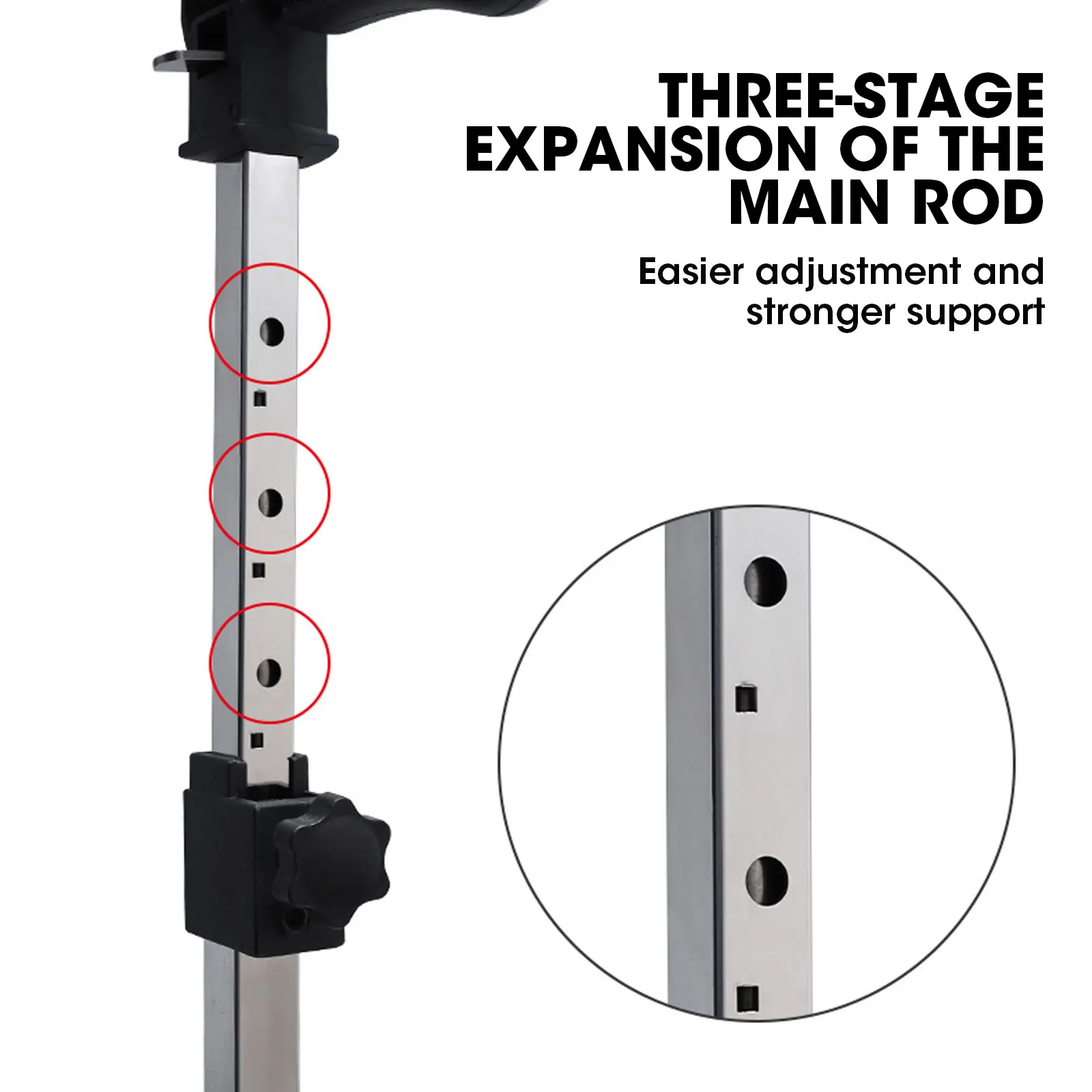 Woodworking Telescopic Support Rod Labor-Saving Arm Jack Drywall Lifting Cabinet Board Lifter Tile Height Adjuster