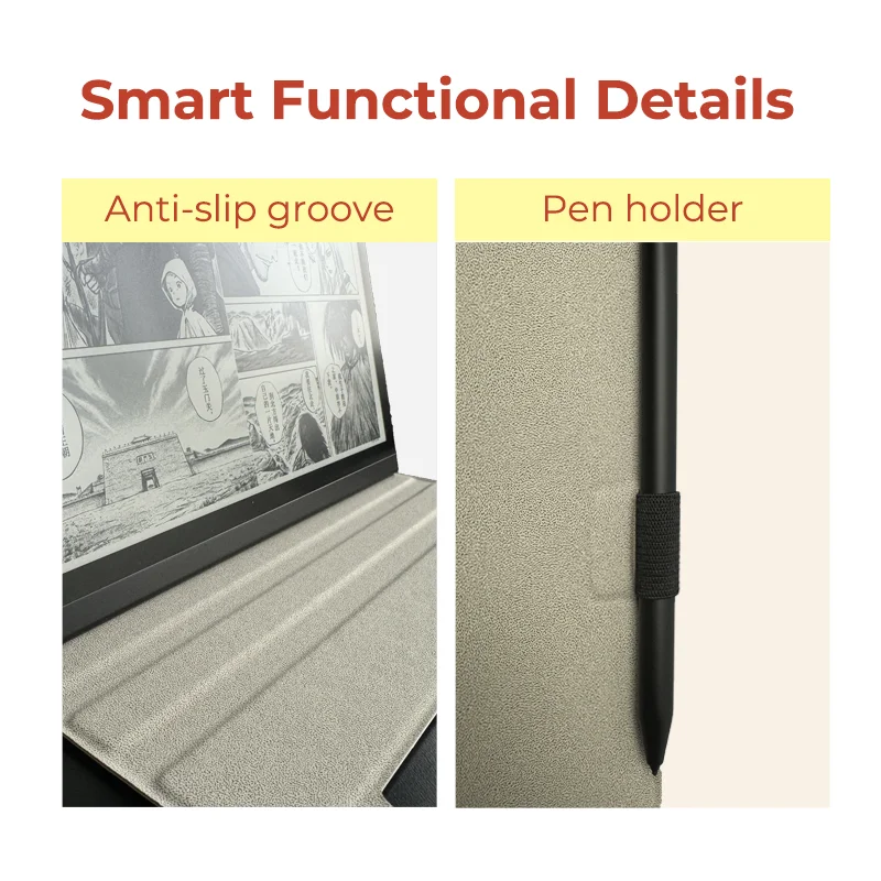 Custodia Twosheep per Boox Go 10.3 Boox NoteX3 Pro e Boox T10c Flip magnetica Auto Sleep Wake No Shell Design Notebook Design