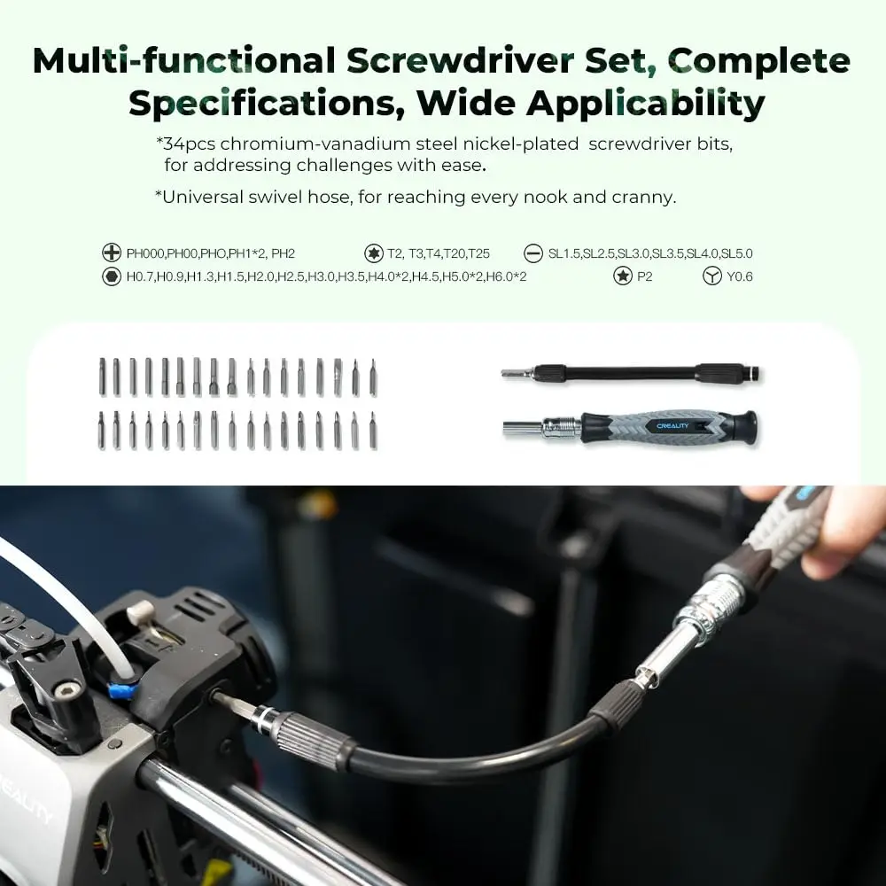 Creality مجموعة أدوات الطابعة ثلاثية الأبعاد 74 قطعة مجموعة أدوات الطباعة ثلاثية الأبعاد مجموعة/إزالة/قطع الفتيل ملحقات الطابعة ثلاثية الأبعاد #4