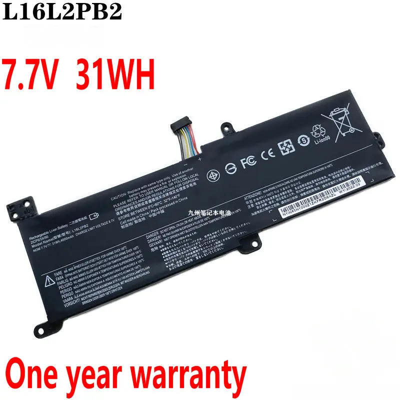 

7.7V 31Wh L16L2PB2 L16C2PB2 L16M2PB1 Laptop Battery for Lenovo IdeaPad 320-15IKB -15IAP -15AST 520-15IKBR 330-15ICN 5000-15