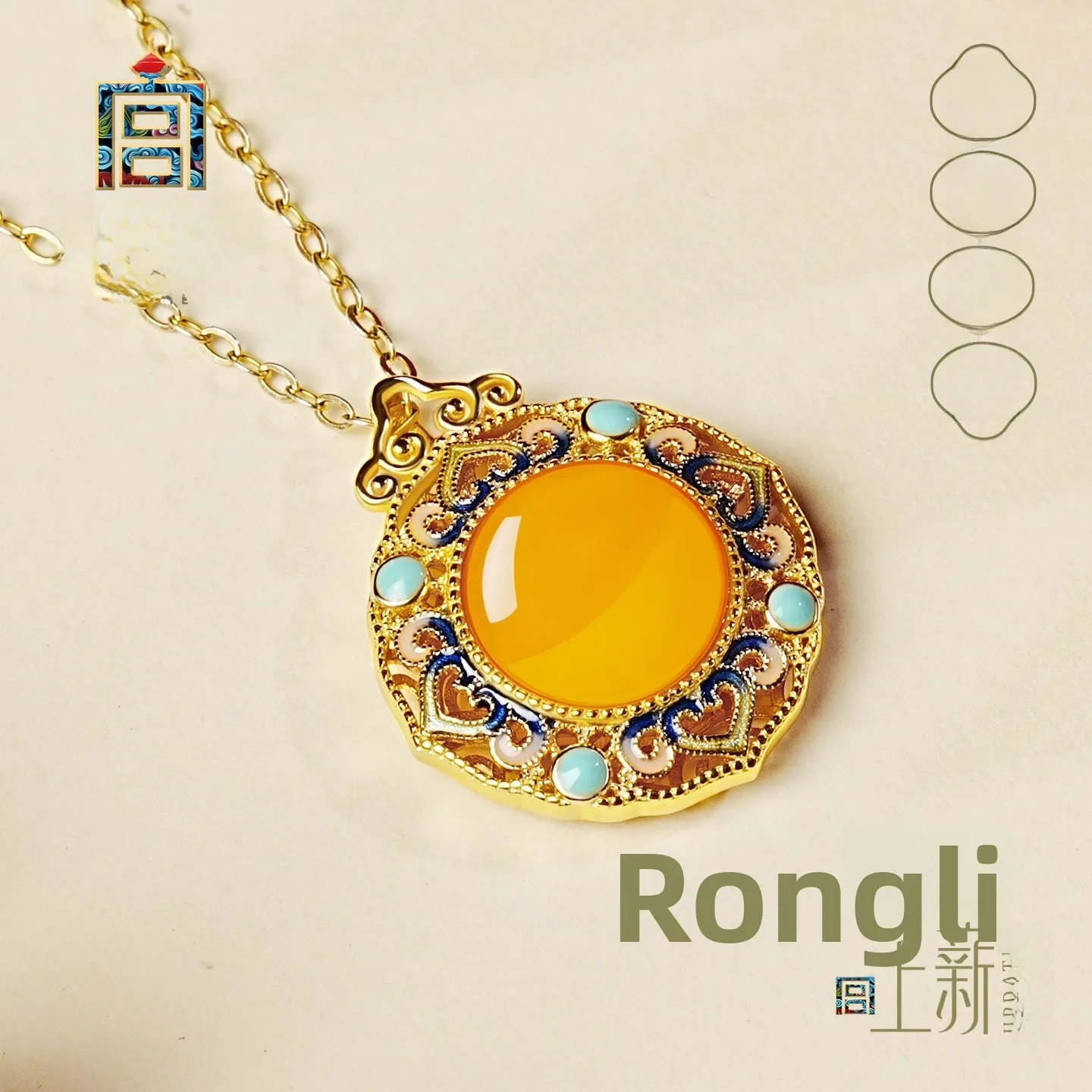 collana-con-ciondolo-a-nido-d'ape-in-argento-puro-e-ambra-gioielli-di-moda-per-donna-design-originale-collezione-invernale-regalo