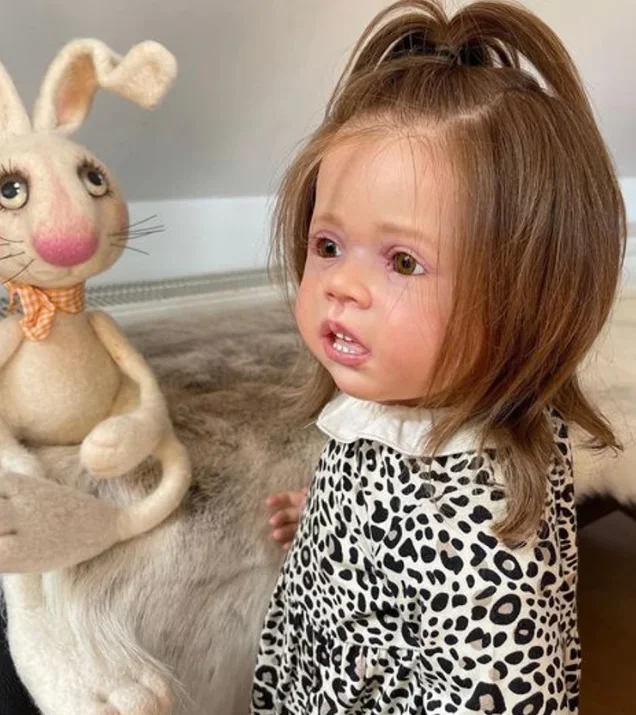 EGO 28 polegadas com acabamento pintado em branco boneca reborn Wini