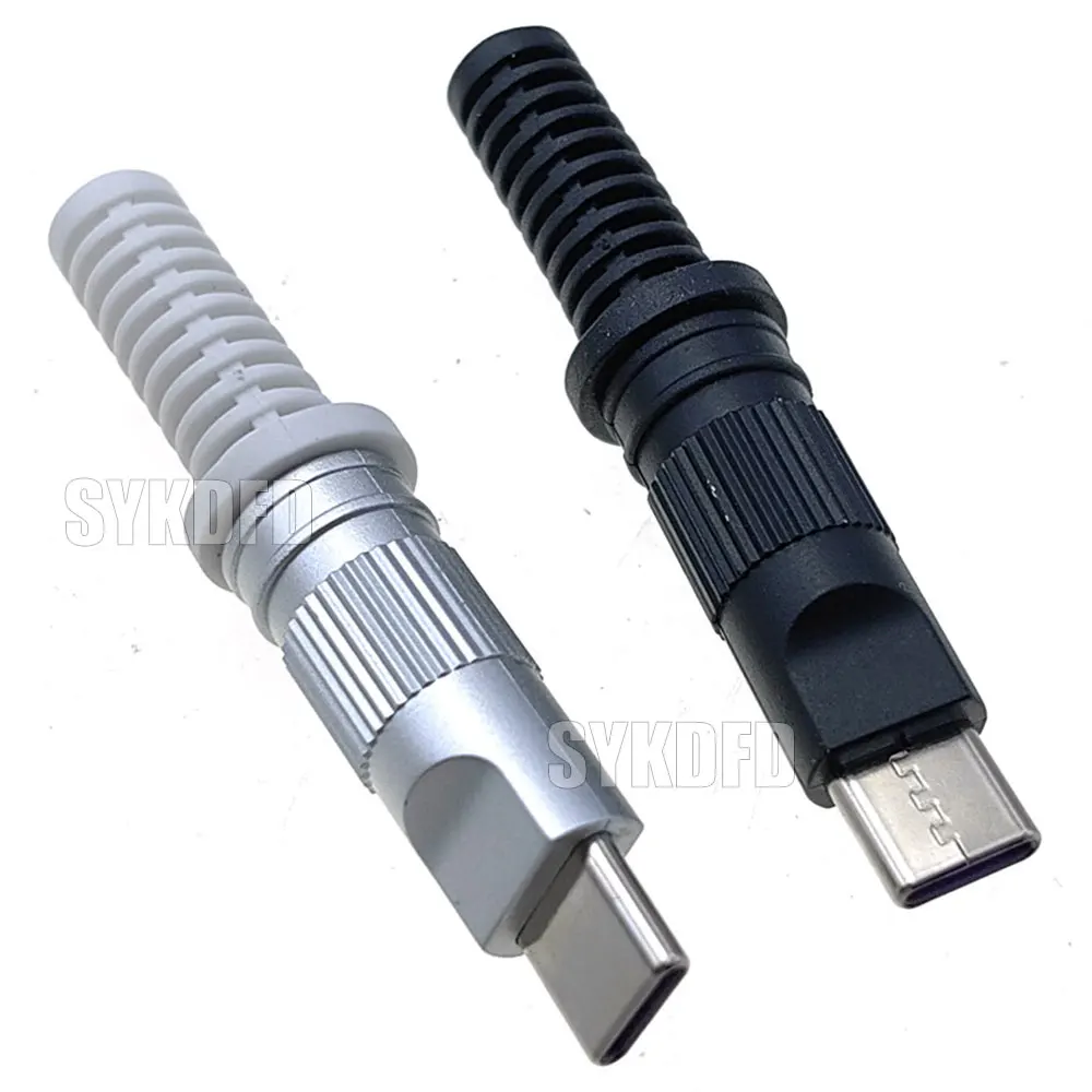 

5/10Sets Fast Charging Type-C USB C 5A Connectors Jack 16pin Male Plug Electric Terminals welding DIY Data Cable Accessories